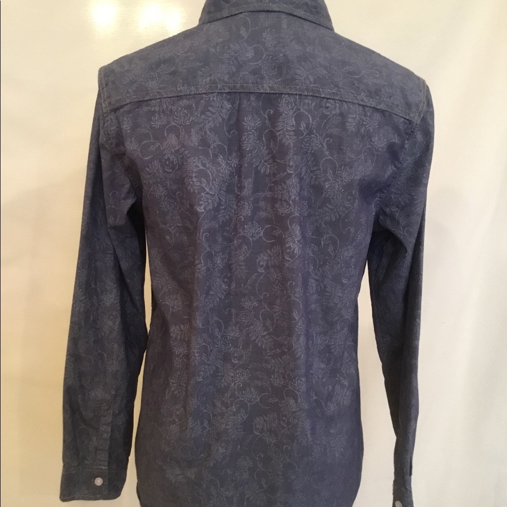 Weatherproof Vintage Shirt Reverse Print Blouse Md - Picture 3 of 8